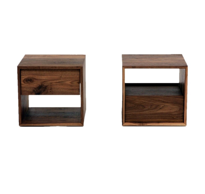 THN .75 Night Stand - Artless - Bedside Tables - Top - Solid Walnut with Walnut Drawer - HORNE