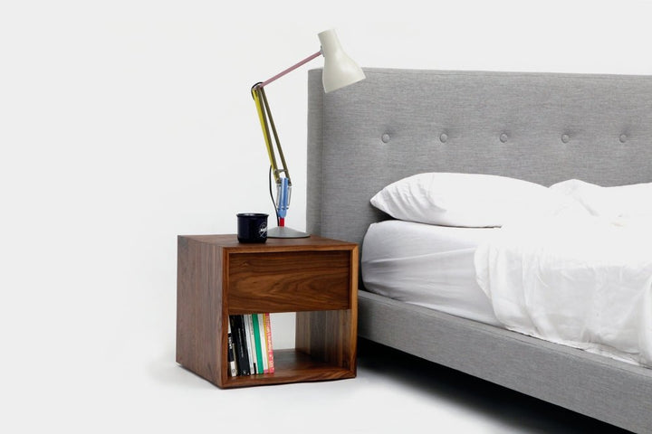THN .75 Night Stand - Artless - Bedside Tables - Top - Solid Walnut with Walnut Drawer - HORNE