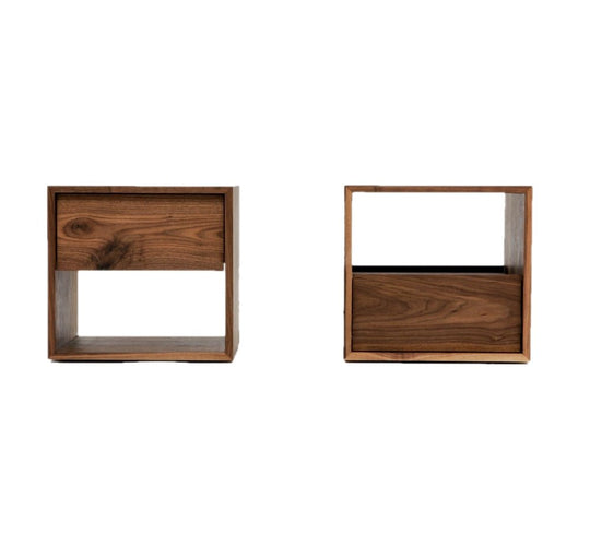 THN .75 Night Stand - Artless - Bedside Tables - Top - Solid Walnut with Walnut Drawer - HORNE