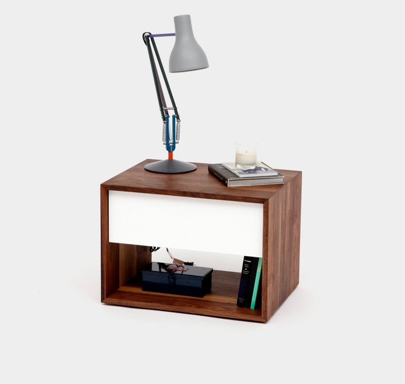 THN .85 Night Stand - Artless - Bedside Tables - Top - Solid Walnut with Walnut Drawer - HORNE