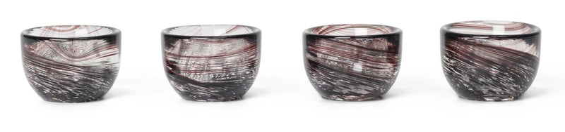 Tinta Egg Cups - Set of 4 - Ferm Living - Serveware - Deep Brown - HORNE