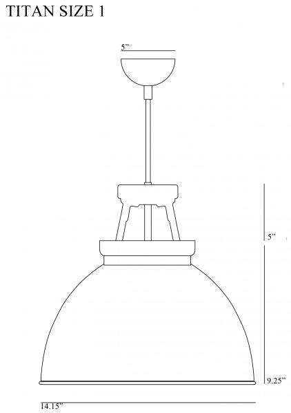 Titan 1 Pendant - White - Original BTC - Pendants - HORNE