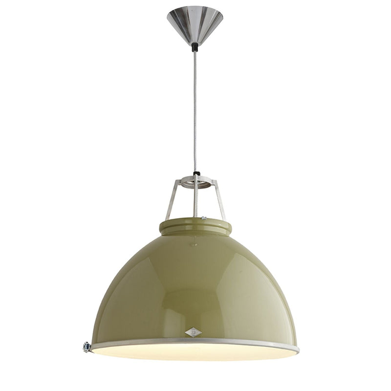 Titan 5 Pendant - Olive Green w/ Diffuser - Original BTC - Pendants - HORNE