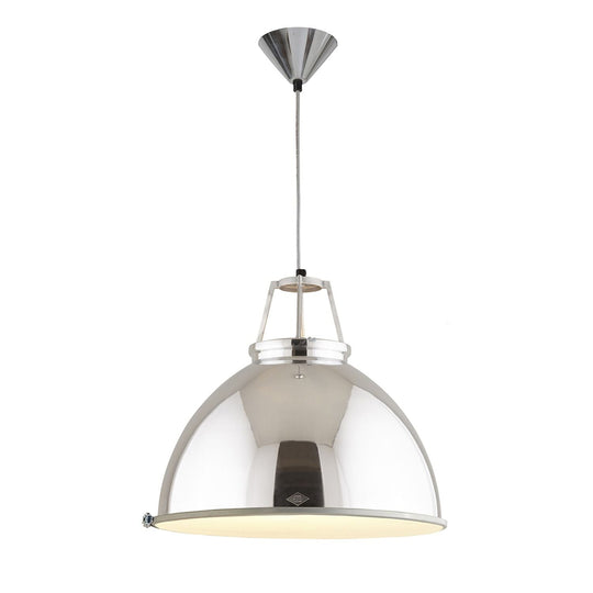 Titan 5 Pendant - Polished Aluminum w/ Diffuser - Original BTC - Pendants - HORNE