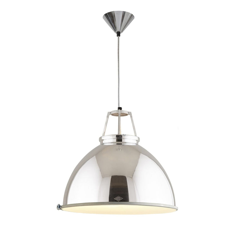 Titan 5 Pendant - Polished Aluminum w/ Diffuser - Original BTC - Pendants - HORNE