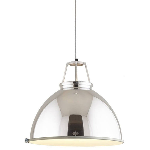Titan 5 Pendant - Polished Aluminum w/ Diffuser