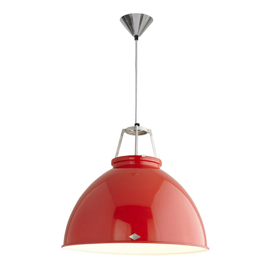 Titan 5 Pendant - Red - Original BTC - Pendants - Red w/ White Interior - HORNE