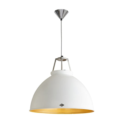 Titan 5 Pendant - White - Original BTC - Pendants - White w/ Gold Interior - HORNE