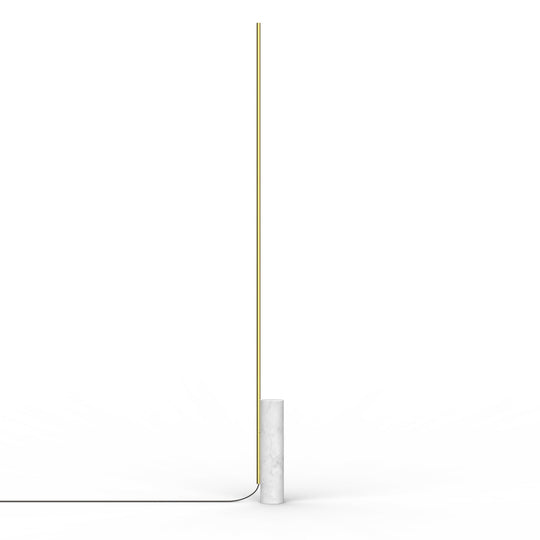 T.O Floor Lamp - Pablo Designs - Floor Lamps - White Marble/Brass - HORNE