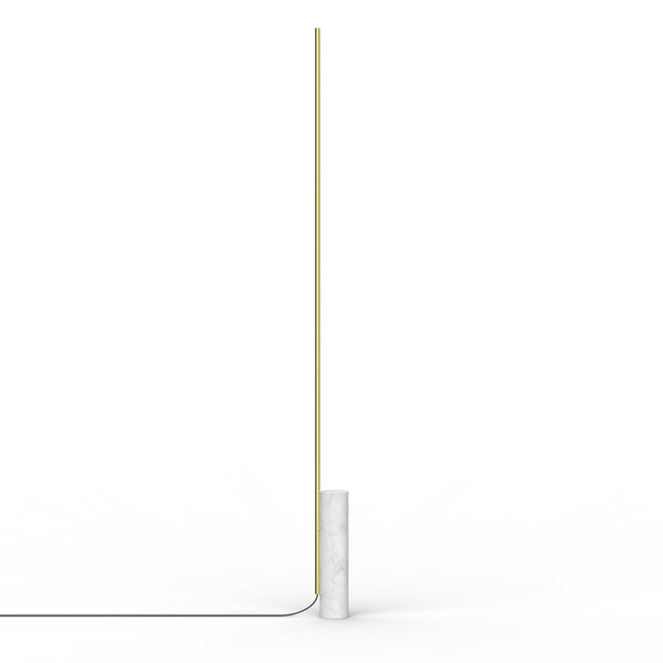 T.O Floor Lamp - Pablo Designs - Floor Lamps - White Marble/Brass - HORNE
