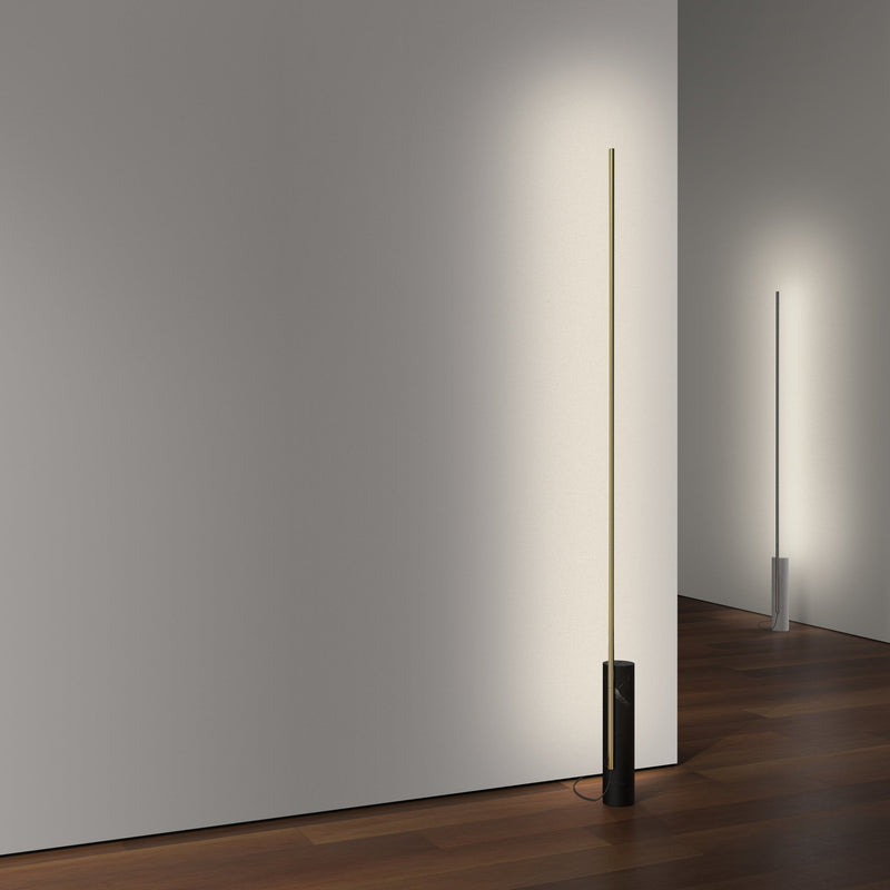 T.O Floor Lamp - Pablo Designs - Floor Lamps - Black Marble/Brass - HORNE
