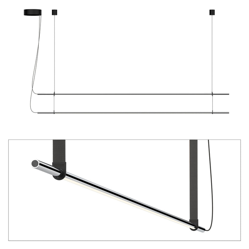 T.O. Pendant 2 Stack - Pablo Designs - Pendants - Matte Black - Graphite - HORNE