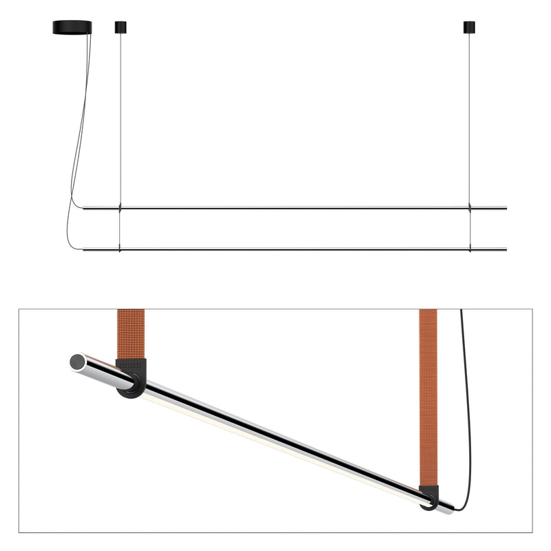 T.O. Pendant 2 Stack - Pablo Designs - Pendants - Matte Black - Graphite - HORNE