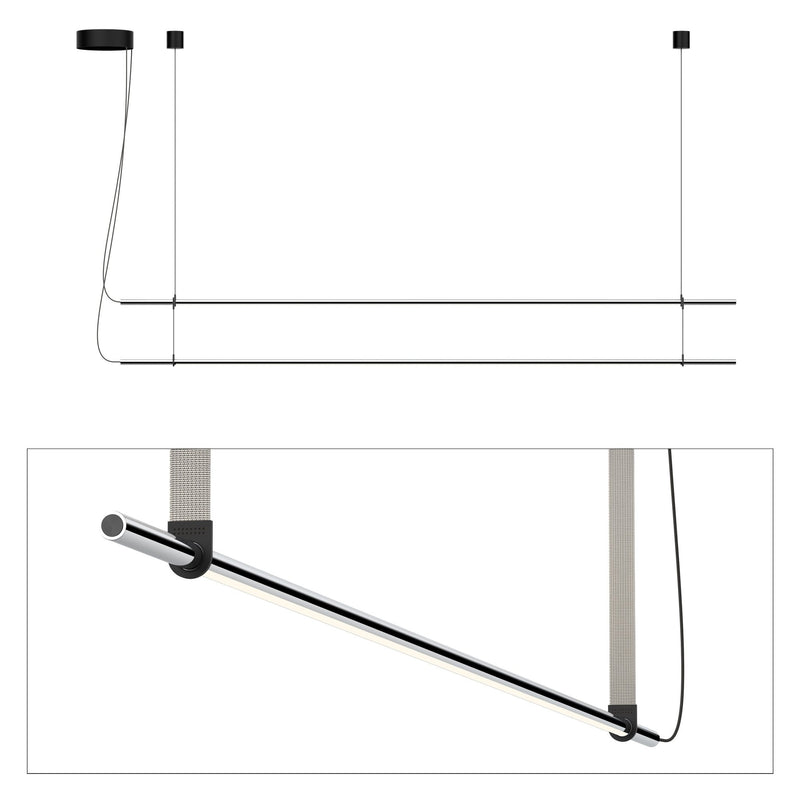 T.O. Pendant 2 Stack - Pablo Designs - Pendants - Matte Black - Graphite - HORNE