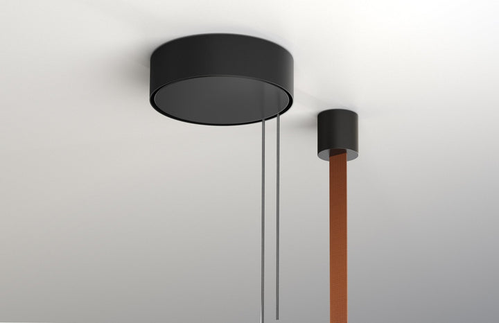 T.O. Pendant 3 Stack - Pablo Designs - Pendants - Matte Light Grey - Burnt Orange - HORNE