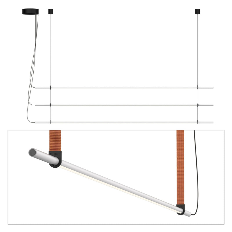 T.O. Pendant 3 Stack - Pablo Designs - Pendants - Matte Black - Graphite - HORNE