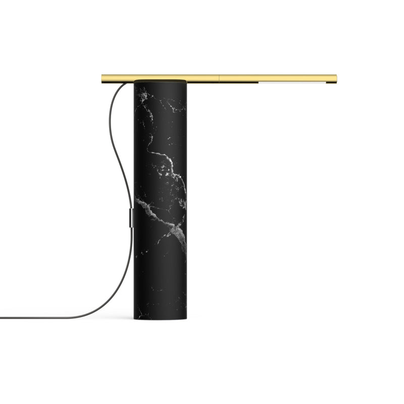 T.O Table Lamp - Pablo Designs - Table + Task - Black Marble/Brass - HORNE