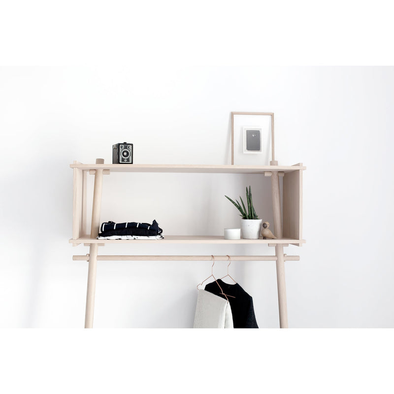 Töjbox Wood Clothing Rack & Shelf