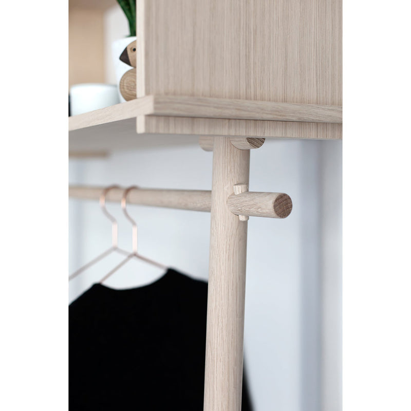 Töjbox Wood Clothing Rack & Shelf