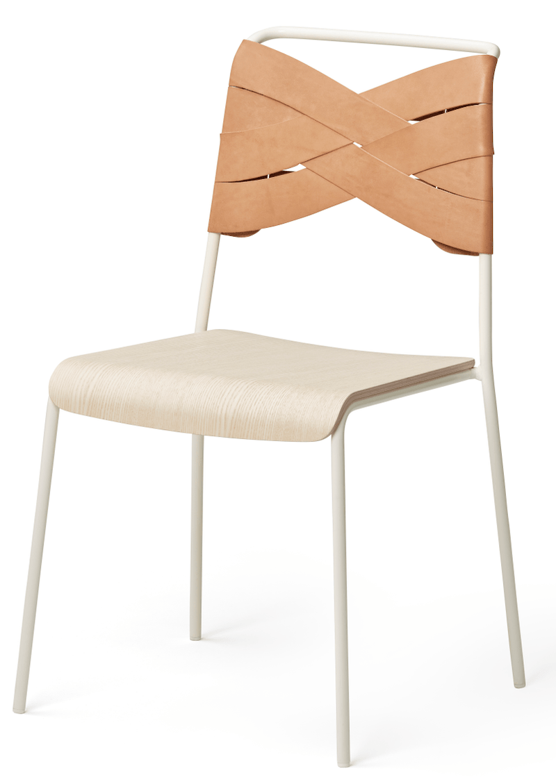 Torso Dining Chair - Design House Stockholm - Chairs - Cognac - Oak/Chrome - HORNE