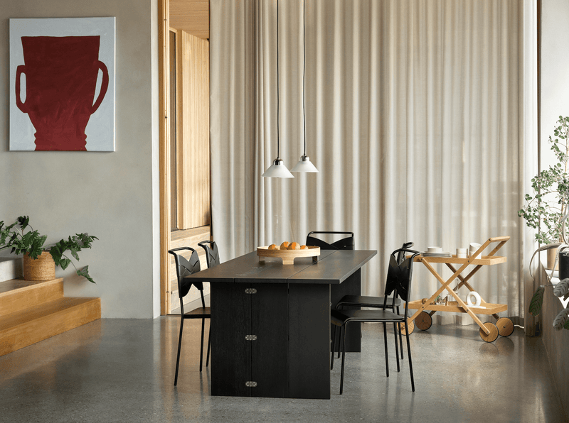 Torso Dining Chair - Design House Stockholm - Chairs - Cognac - Oak/Chrome - HORNE