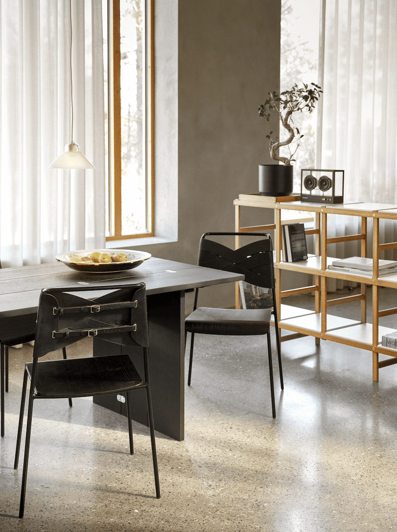 Torso Dining Chair - Design House Stockholm - Chairs - Cognac - Oak/Chrome - HORNE