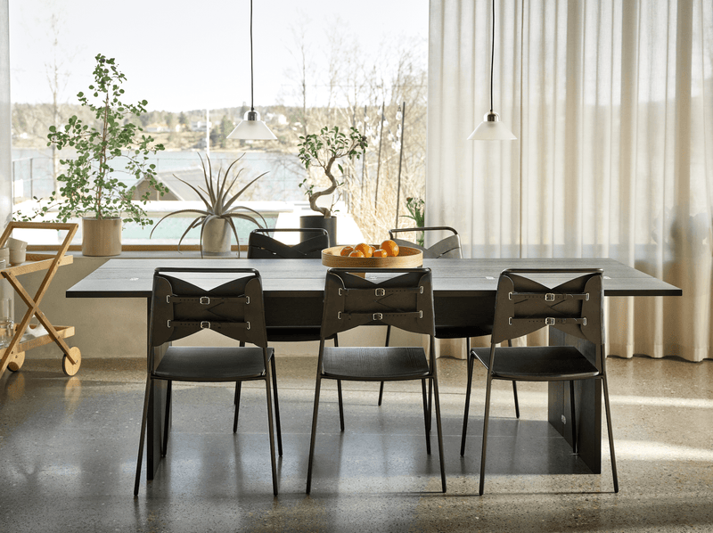 Torso Dining Chair - Design House Stockholm - Chairs - Cognac - Oak/Chrome - HORNE