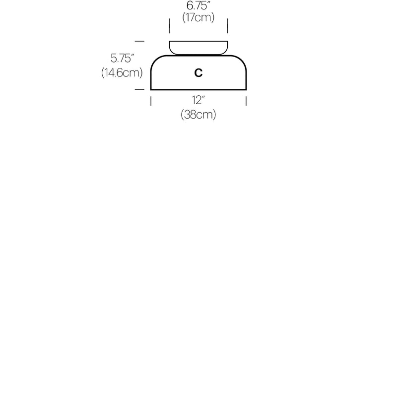 Totem Flush - Pablo Designs - Ceiling Lights - Shade A - HORNE