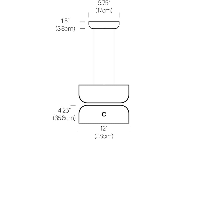 Totem Up/Down Light - Pablo Designs - Pendants - Shade AA - HORNE