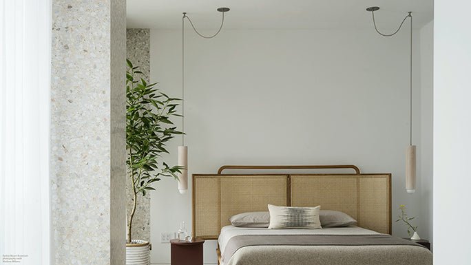 Tower Pendant I - Workstead - Pendants - Natural Oak - Hewn Brass - Cord - HORNE