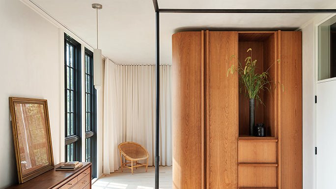 Tower Pendant I - Workstead - Pendants - Natural Oak - Hewn Brass - Cord - HORNE