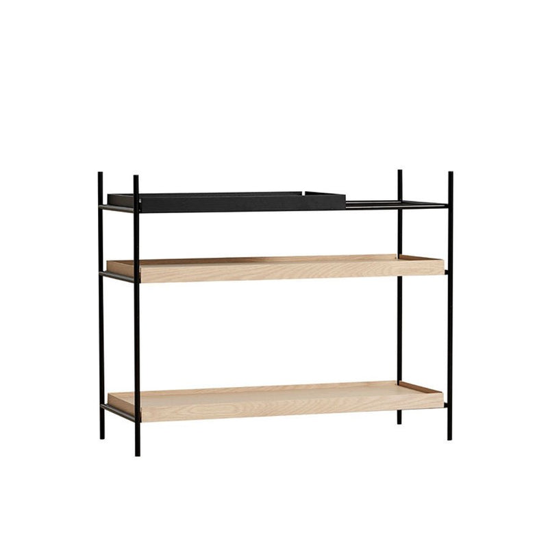 Woud Tray Storage Rack - Low