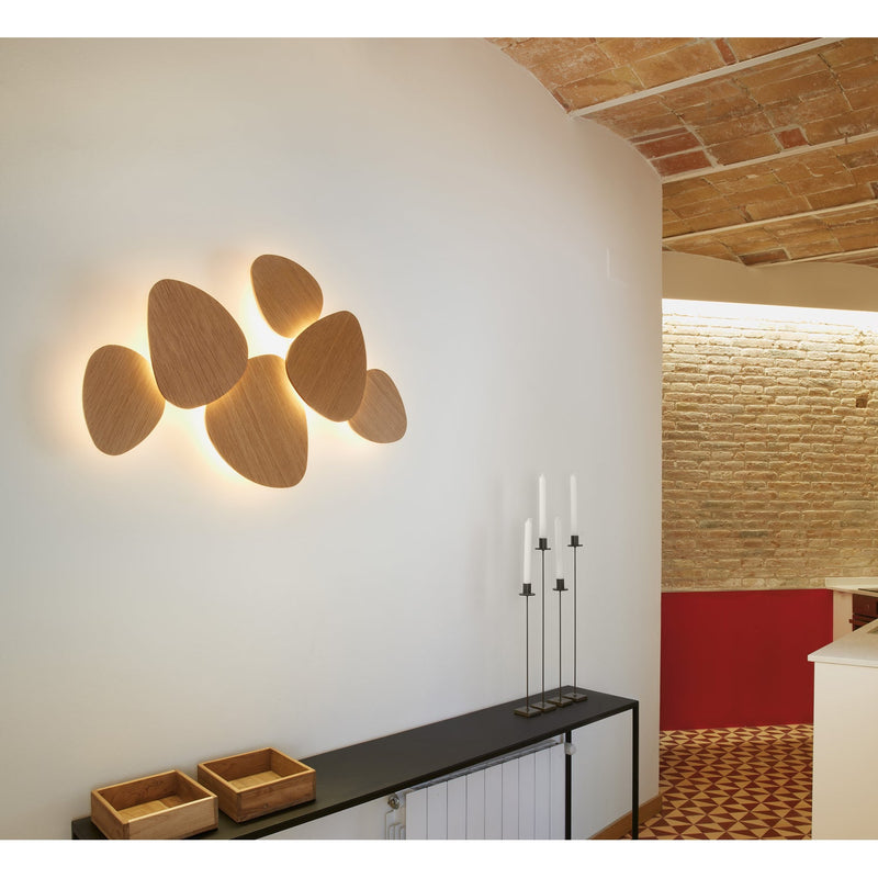 Tria Wall Lamp - Set of 6 - Bover - Wall Sconces - Natural Oak - HORNE