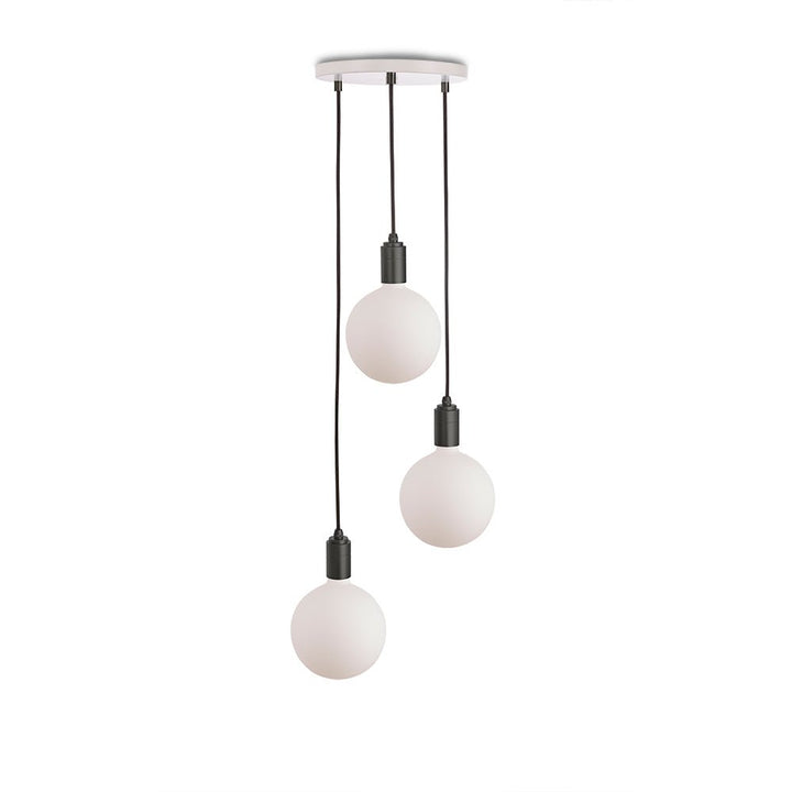 Triple Pendant - Tala - White - Graphite - Sphere IV - HORNE