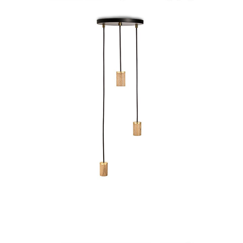 Triple Pendant - Tala - Black - Brass - Sphere IV - HORNE