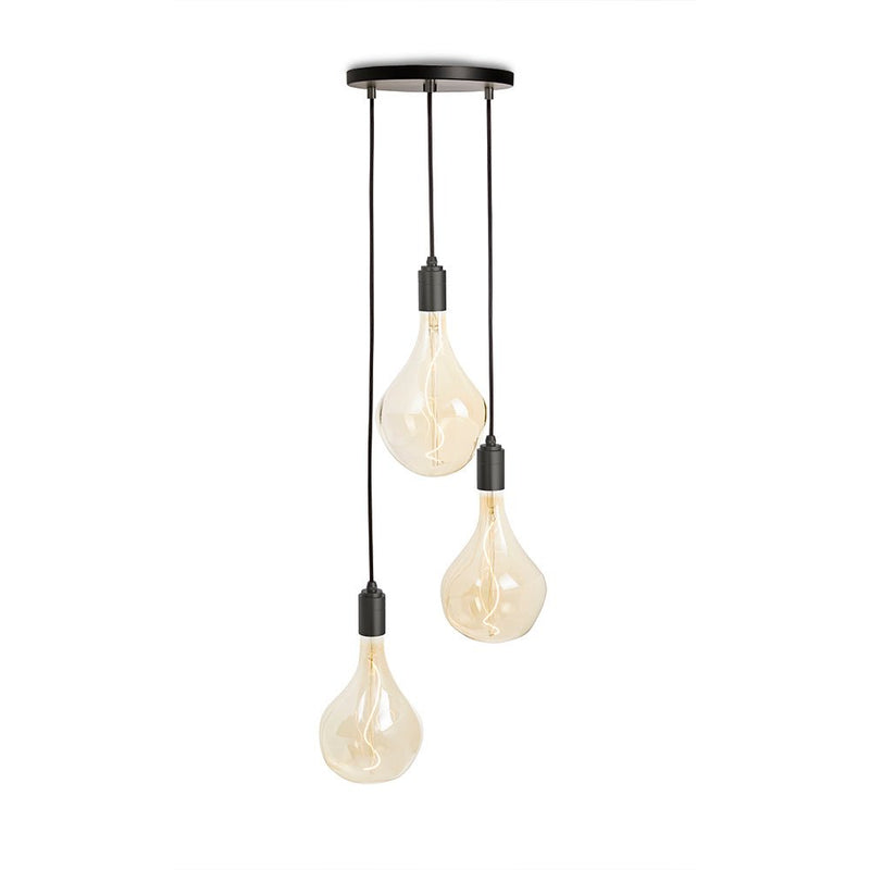 Triple Pendant - Tala - Black - Brass - Sphere IV - HORNE