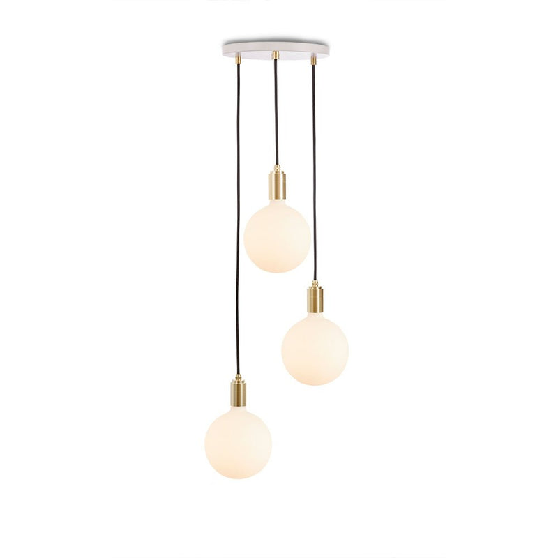 Triple Pendant - Tala - Black - Brass - Sphere IV - HORNE