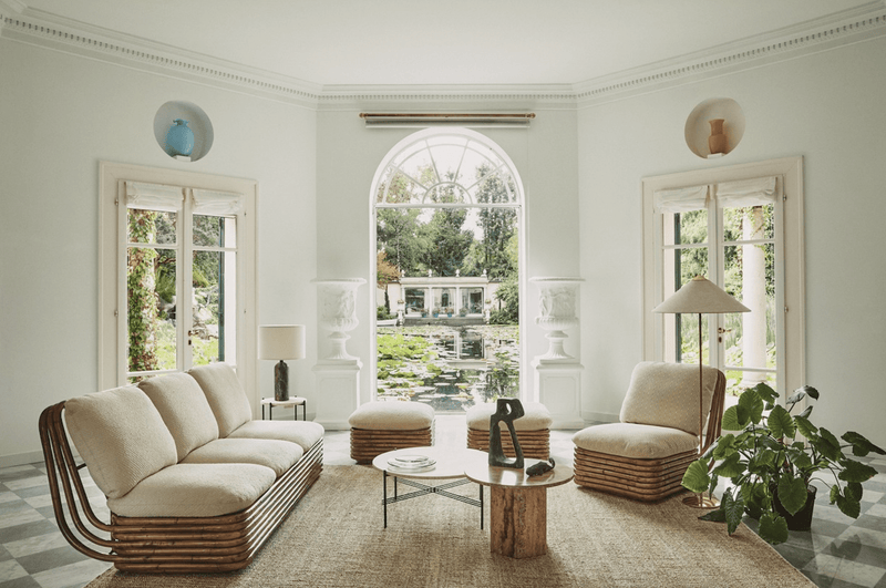 TS Coffee Table Round Ø 31.5 - Polished Steel - Gubi - Tables + Desks - Black Marquina Marble - HORNE