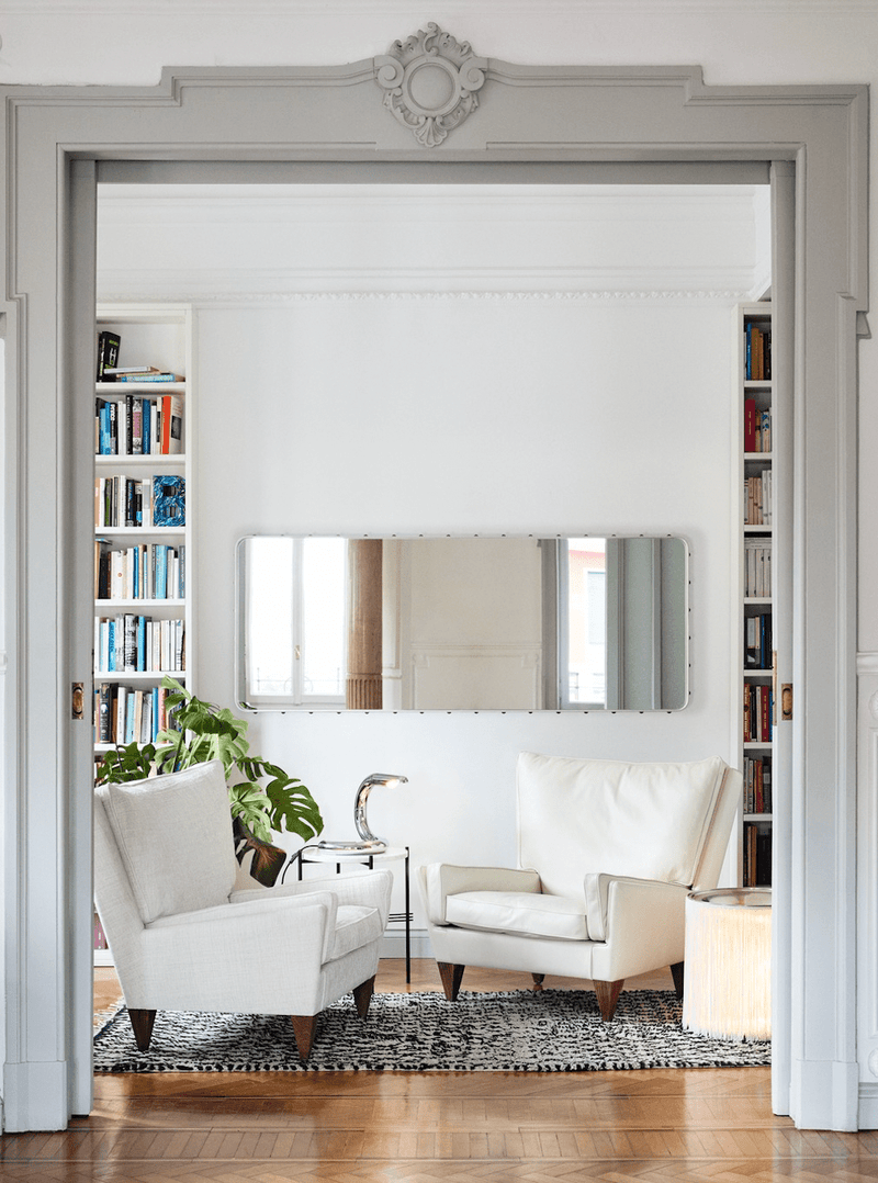 TS Side Table Round - Polished Steel - Gubi - Tables + Desks - Black Marquina Marble - HORNE