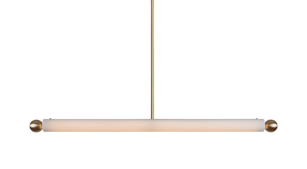 Tube Pendant XL - Workstead - Pendants - Hewn Brass - HORNE