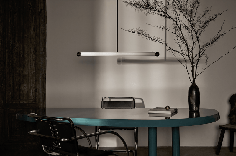 Tube Pendant XL - Workstead - Pendants - Hewn Brass - HORNE