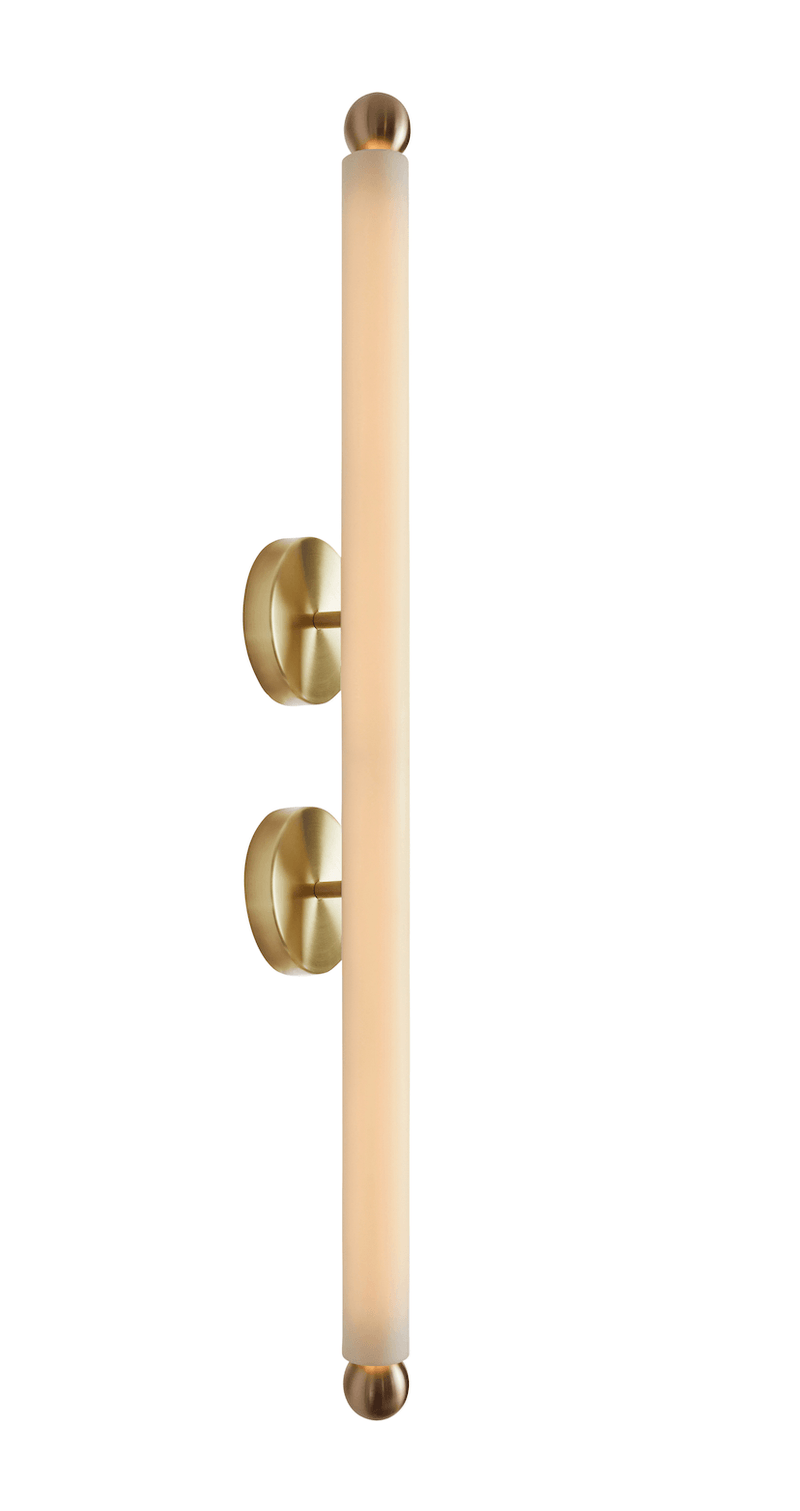 Tube Sconce XL - Workstead - Wall Sconces - Hewn Brass - HORNE
