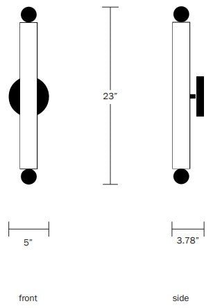 Tube Sconce/Flush Mount - Workstead - Wall Sconces - Brushed Nickel - HORNE