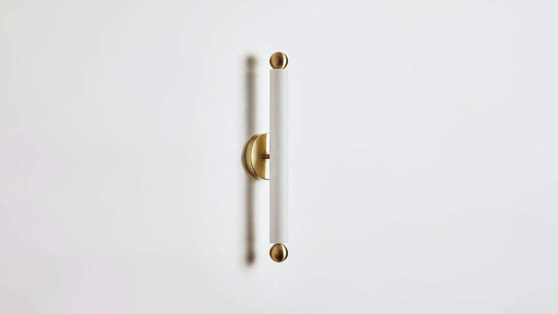 Tube Sconce/Flush Mount - Workstead - Wall Sconces - Hewn Brass - HORNE