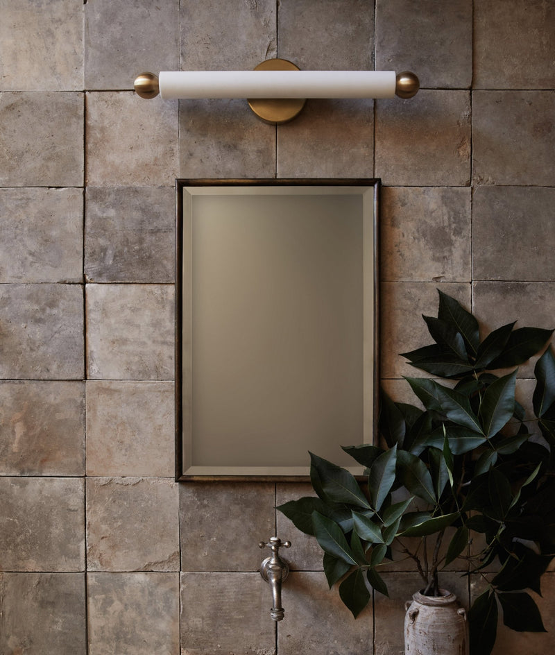 Tube Sconce/Flush Mount - Workstead - Wall Sconces - Hewn Brass - HORNE