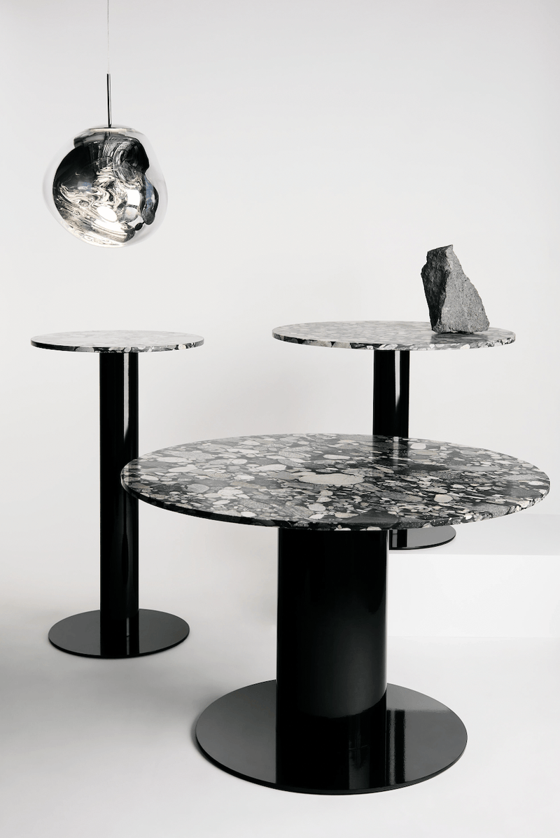 Tube Table - Wide - Tom Dixon - Tables + Desks - Marble - HORNE