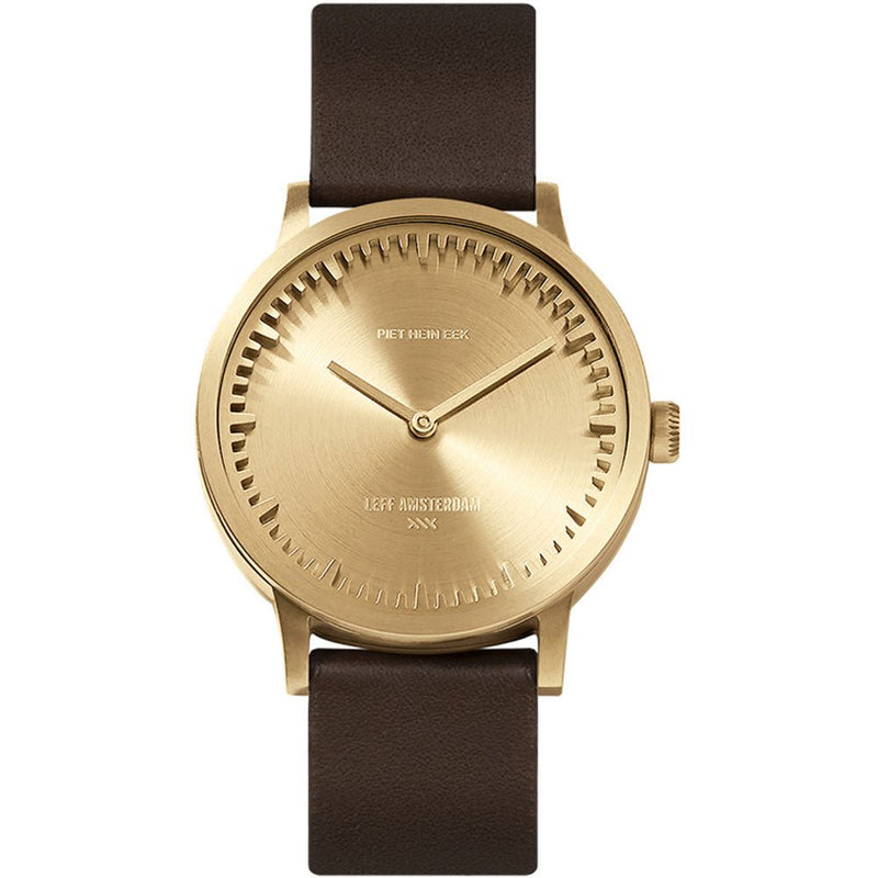 Tube Watch T32 - Leff Amsterdam - Clocks + Watches - Black Face - Black Leather Strap - HORNE