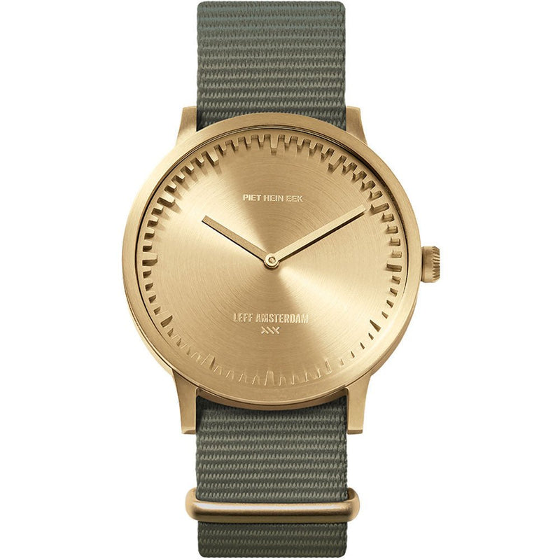 Tube Watch T40 - Leff Amsterdam - Clocks + Watches - Black Face - Green Nato Strap - HORNE