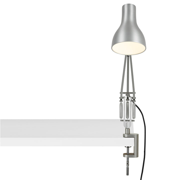 Type 75 Desk Lamp - Clamp Base - Anglepoise - Table + Task - Silver Luster - HORNE