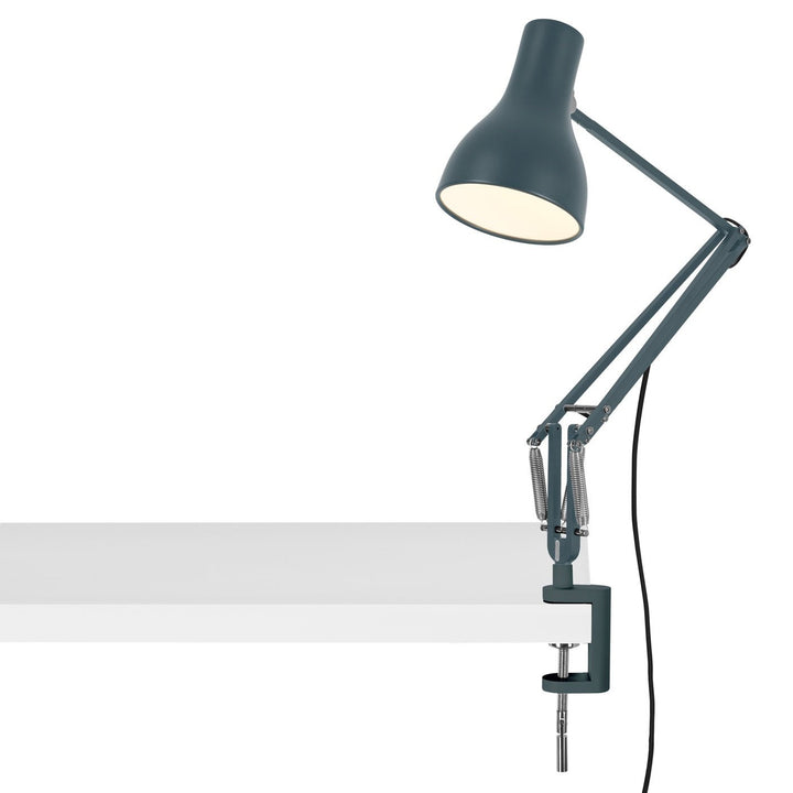 Type 75 Desk Lamp - Clamp Base - Anglepoise - Table + Task - Slate Grey - HORNE